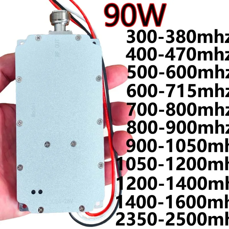 90W RF module power amplifier with Isolator 300-380MHZ400-470MHZ500-600MHZ600-715MHZ700-800MHZ800-900MHZ900-1050MHZ1050-1200MHZ
90W RF module power amplifier with Isolator 300-380MHZ400-470MHZ500-600MHZ600-715MHZ700-800MHZ800-900MHZ900-1050MHZ1050-1200MHZ
