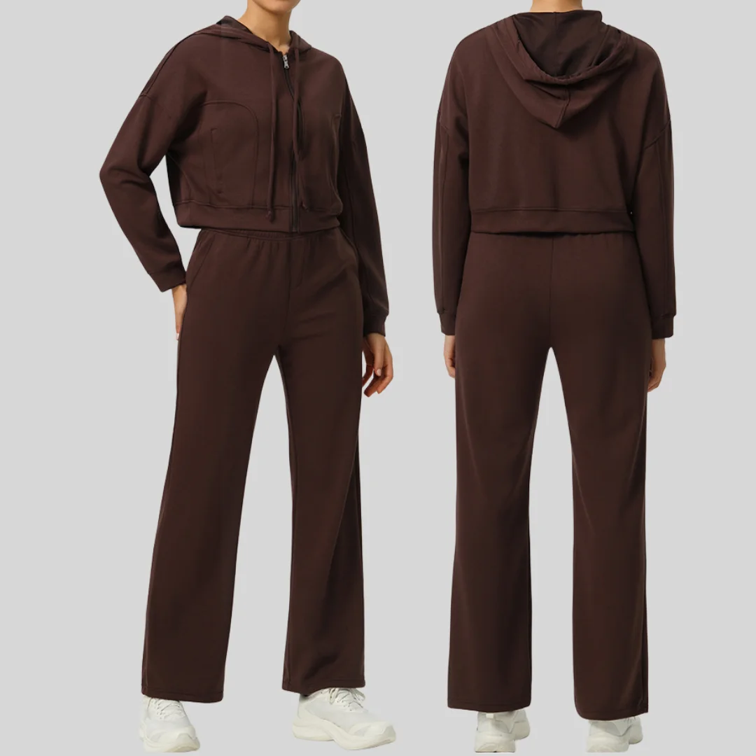 Leisure Loose Fitting Sports Fitness Yoga Suit Women's Yoga Pants Loose Pants Zipper Jacket Workout Clothing Gym Sportswear
Leisure Loose Fitting Sports Fitness Yoga Suit Women's Yoga Pants Loose Pants Zipper Jacket Workout Clothing Gym Sportswear