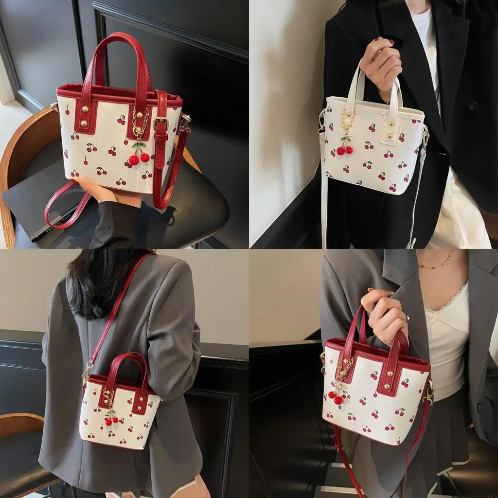 Women Shoulder Bag Aesthetic Crossbody Bag Cherry Bag PU Leather Bucket Bag Stylish Handbag and Purse
Women Shoulder Bag Aesthetic Crossbody Bag Cherry Bag PU Leather Bucket Bag Stylish Handbag and Purse