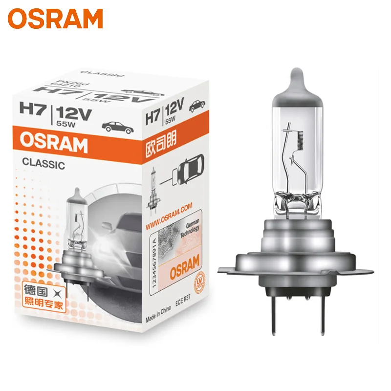 Оригинальная лампа OSRAM H7 12 В 55 Вт PX26d 3200K 64210, стандартная Автомобильная галогенная лампа для BMW, Audi, сделано в Китае, 1X
Оригинальная лампа OSRAM H7 12 В 55 Вт PX26d 3200K 64210, стандартная Автомобильная галогенная лампа для BMW, Audi, сделано в Китае, 1X