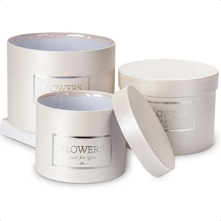 White Gift Box Round Gift Boxes with Lids Set of 3 Nesting Gift Boxes for Presents Assorted Sizes Flower Boxes for Arrangements
White Gift Box Round Gift Boxes with Lids Set of 3 Nesting Gift Boxes for Presents Assorted Sizes Flower Boxes for Arrangements