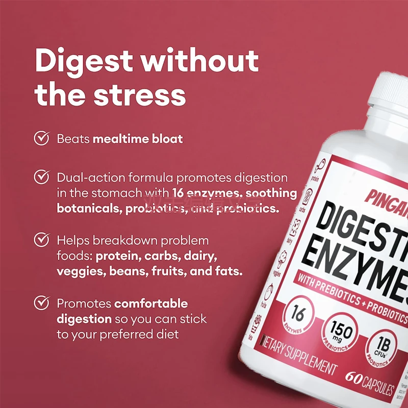 Digestive Enzyme 60 Capsules - Various Enzymes Organic Probiotics Probiotics Digestive Intestinal Health Abdominal Distension
Digestive Enzyme 60 Capsules - Various Enzymes Organic Probiotics Probiotics Digestive Intestinal Health Abdominal Distension
