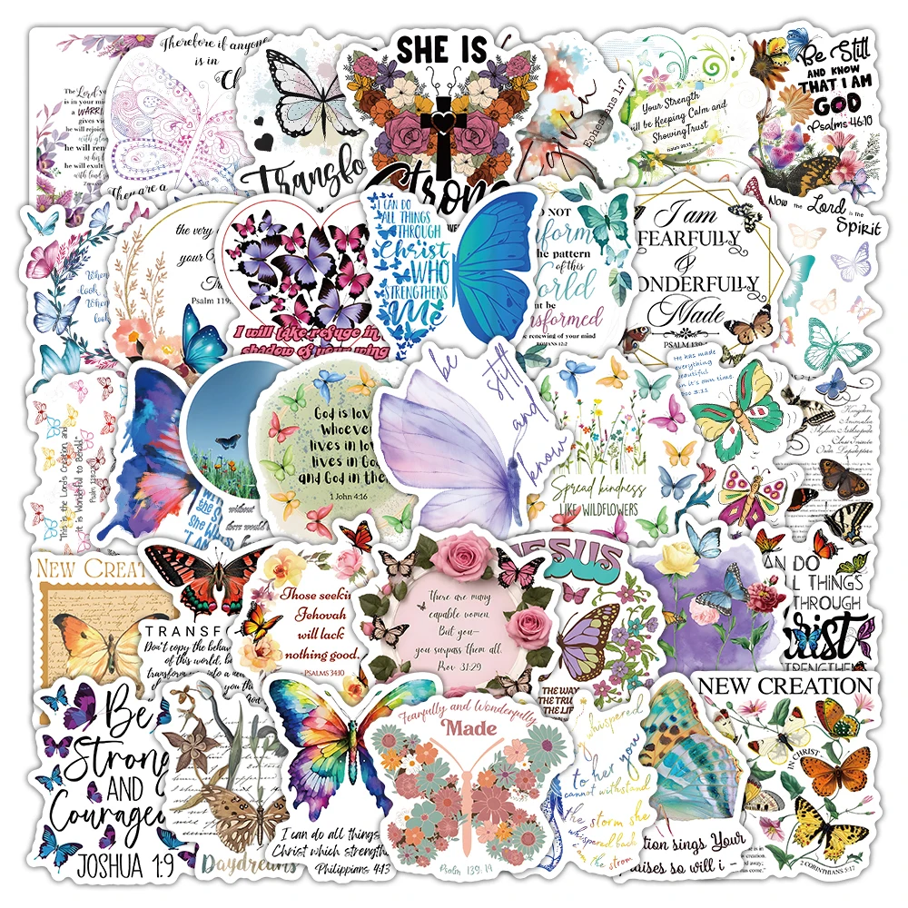 10/30/54pcs Jesus Phrase Bible Graffiti Stickers Butterfly Flower Aesthetic Sticker Notebook Luggage Phone Cartoon Decals Decor 
10/30/54pcs Jesus Phrase Bible Graffiti Stickers Butterfly Flower Aesthetic Sticker Notebook Luggage Phone Cartoon Decals Decor