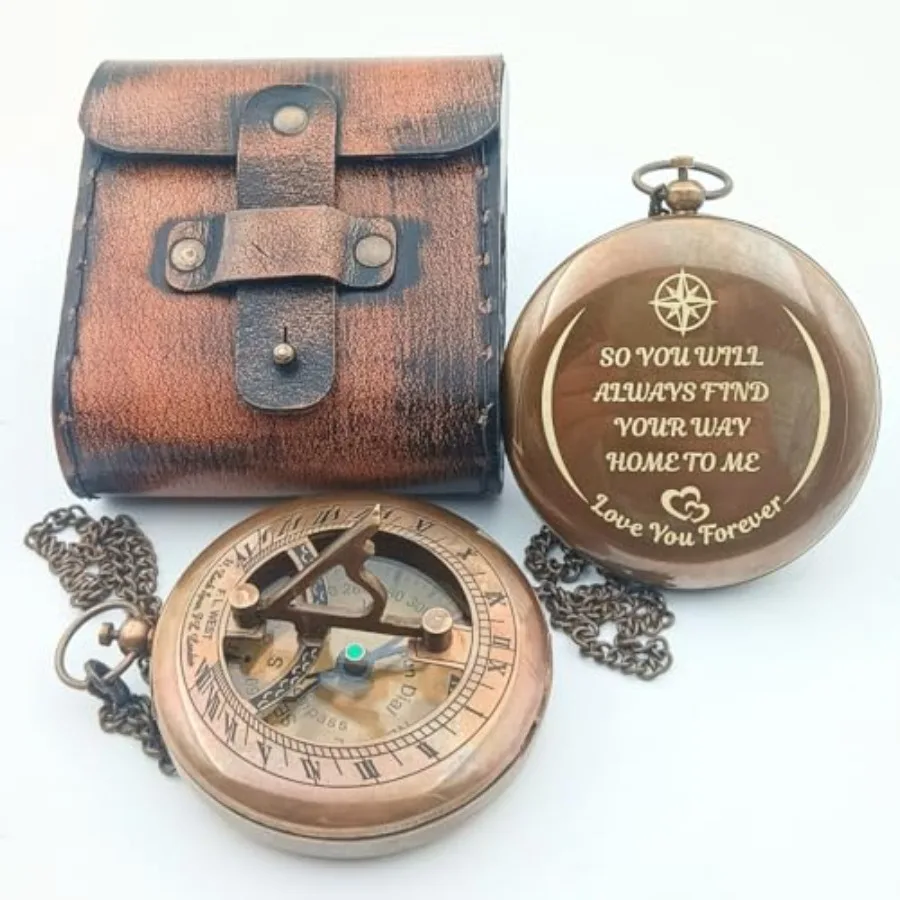 DAYOLX So You Can Always find Your Way Back to Me - Personalized Sundial Compass - Luxury Gift - Anniversary Sundial Compass -
DAYOLX So You Can Always find Your Way Back to Me - Personalized Sundial Compass - Luxury Gift - Anniversary Sundial Compass -
