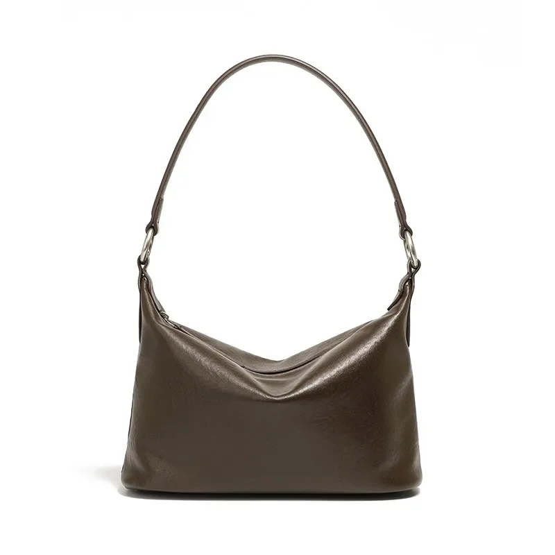 Top Layer Vegetable Tanned Leather Armpit Bag Retro Classic Shoulder Crossbody Hobo Bag Women's Versatile Ladies Side Bag
Top Layer Vegetable Tanned Leather Armpit Bag Retro Classic Shoulder Crossbody Hobo Bag Women's Versatile Ladies Side Bag