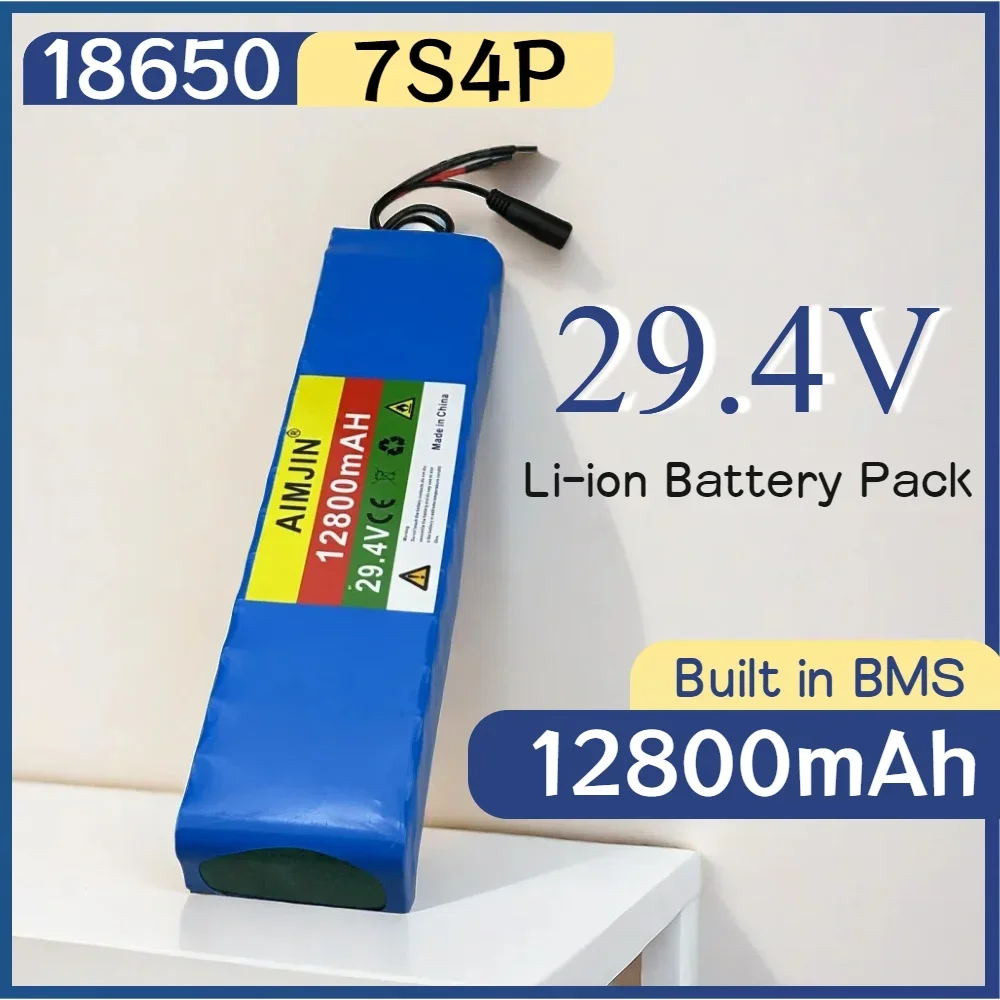 18650 Lithium Ion Battery Pack 7S4P 29.4V 12800mAh,suitable for children's motorcycles,DIY electronic tools,electric wheelchairs
18650 Lithium Ion Battery Pack 7S4P 29.4V 12800mAh,suitable for children's motorcycles,DIY electronic tools,electric wheelchairs
