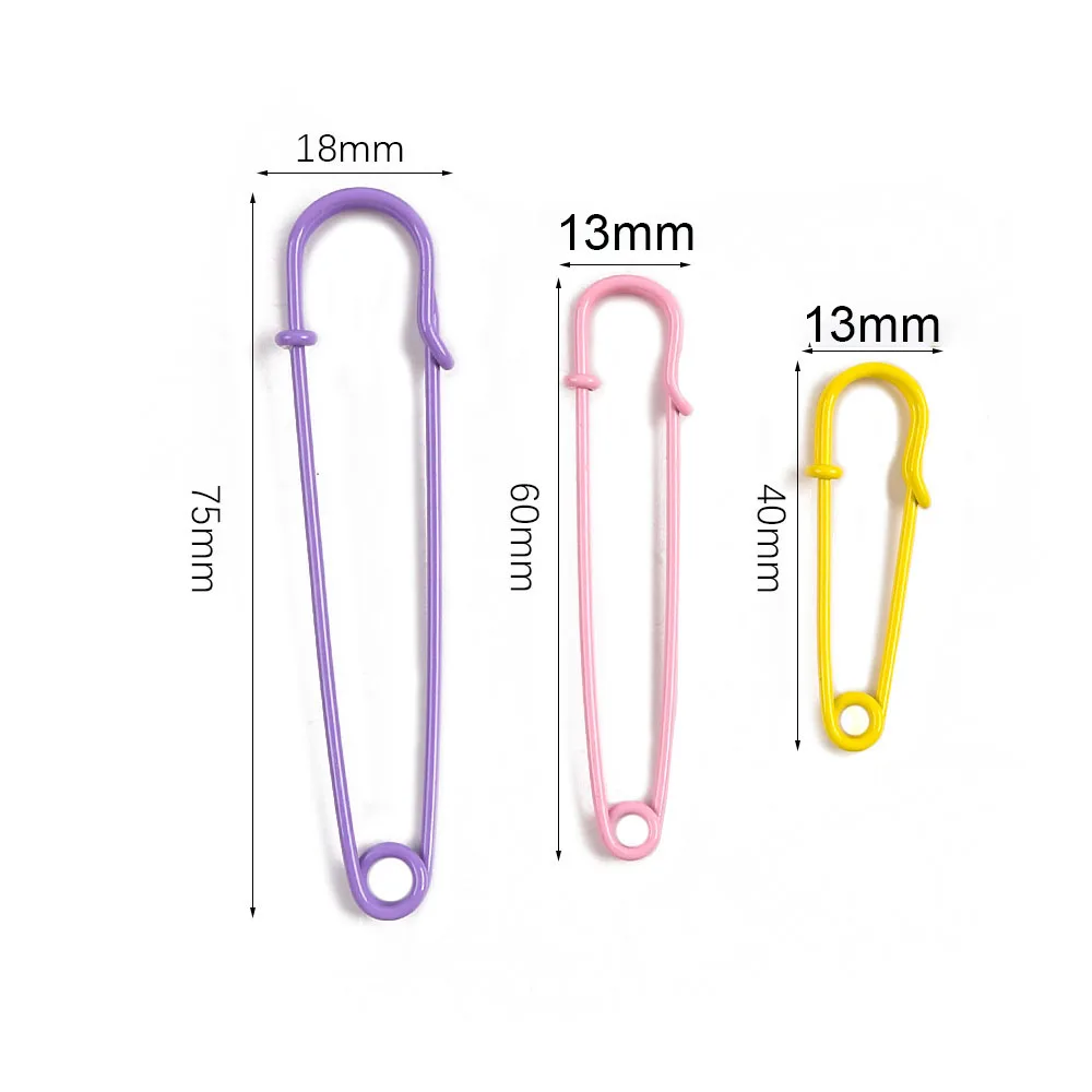 Safety Pins (50mm-75mm) - Large Decorative Pins for Sweaters, Shawls, Blankets & DIY Crafts - Candy-Colored
Safety Pins (50mm-75mm) - Large Decorative Pins for Sweaters, Shawls, Blankets & DIY Crafts - Candy-Colored