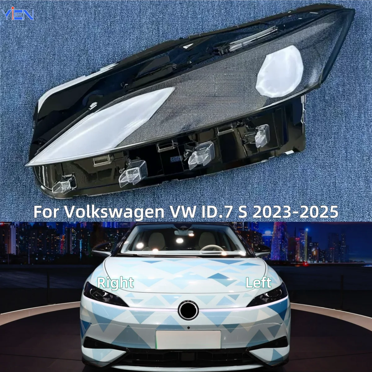 For Volkswagen VW ID.7 S ID.NEXT 2023 2024 2025 Car Supplies Headlight Cap Using Transparent PC Plastic Raw Material Production
For Volkswagen VW ID.7 S ID.NEXT 2023 2024 2025 Car Supplies Headlight Cap Using Transparent PC Plastic Raw Material Production