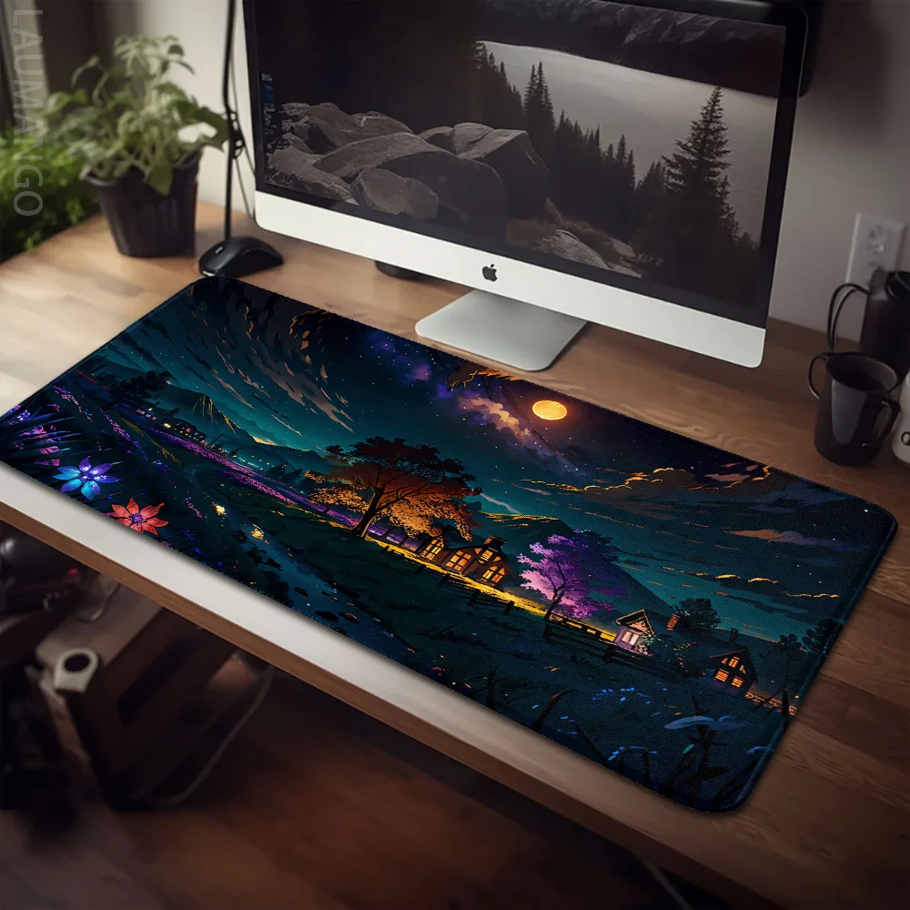 Ethereal Moonlit Fantasy Village Mouse Pad Gaming Setup Accessories Computer Table Gamer Cabinet Mousepad Anime Desk Mat Offices
Ethereal Moonlit Fantasy Village Mouse Pad Gaming Setup Accessories Computer Table Gamer Cabinet Mousepad Anime Desk Mat Offices