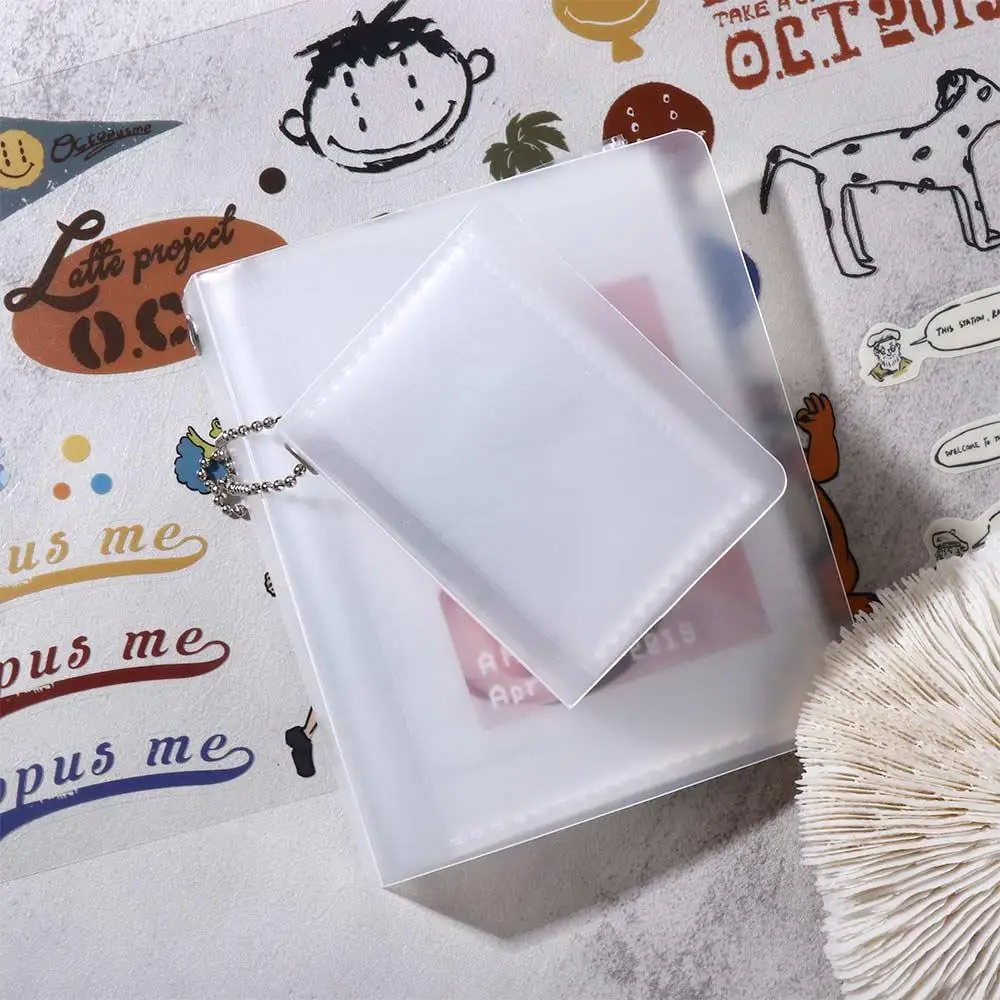 Cute Mini Photo Organizer Frosted cover Card Holder Photo Collection Bag Pendant Album Key Ring Key Chain Photo Album
Cute Mini Photo Organizer Frosted cover Card Holder Photo Collection Bag Pendant Album Key Ring Key Chain Photo Album