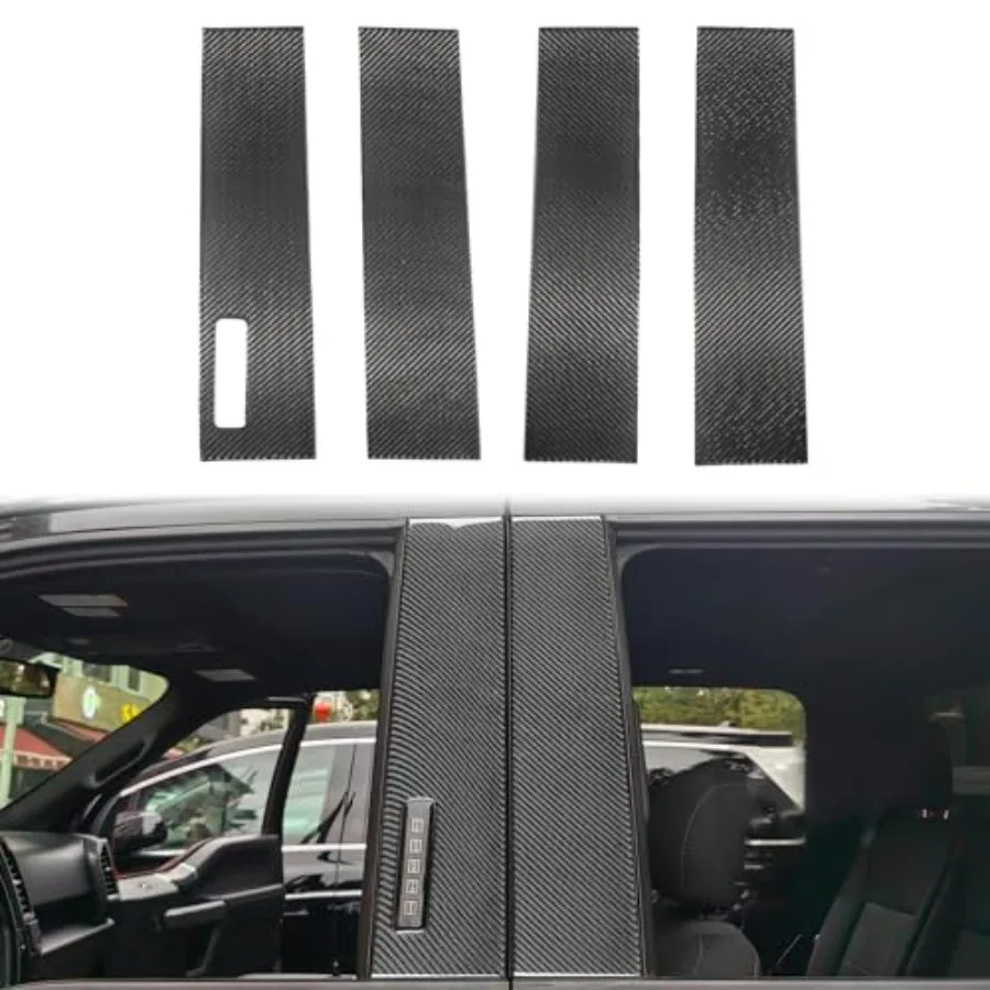 Real Carbon Fiber B-Pillar Trim for 2015-2026 Ford F150 with SecuriCode Keyless Entry Keypad Exterior Decor Sticker in Black Hi
Real Carbon Fiber B-Pillar Trim for 2015-2026 Ford F150 with SecuriCode Keyless Entry Keypad Exterior Decor Sticker in Black Hi