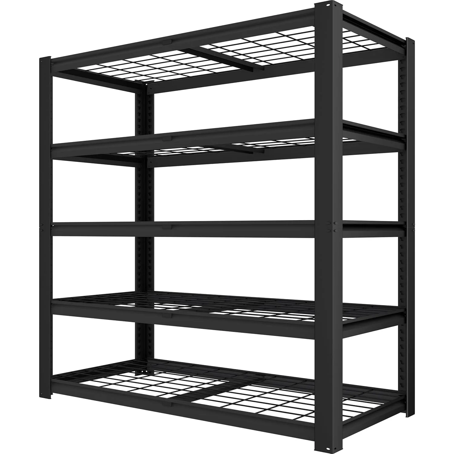 Heavy Duty Storage Shelves - Adjustable Garage Wire Shelving Unit, 5 Tier Industrial Metal Shelf Standing Utility Rack, Black
Heavy Duty Storage Shelves - Adjustable Garage Wire Shelving Unit, 5 Tier Industrial Metal Shelf Standing Utility Rack, Black
