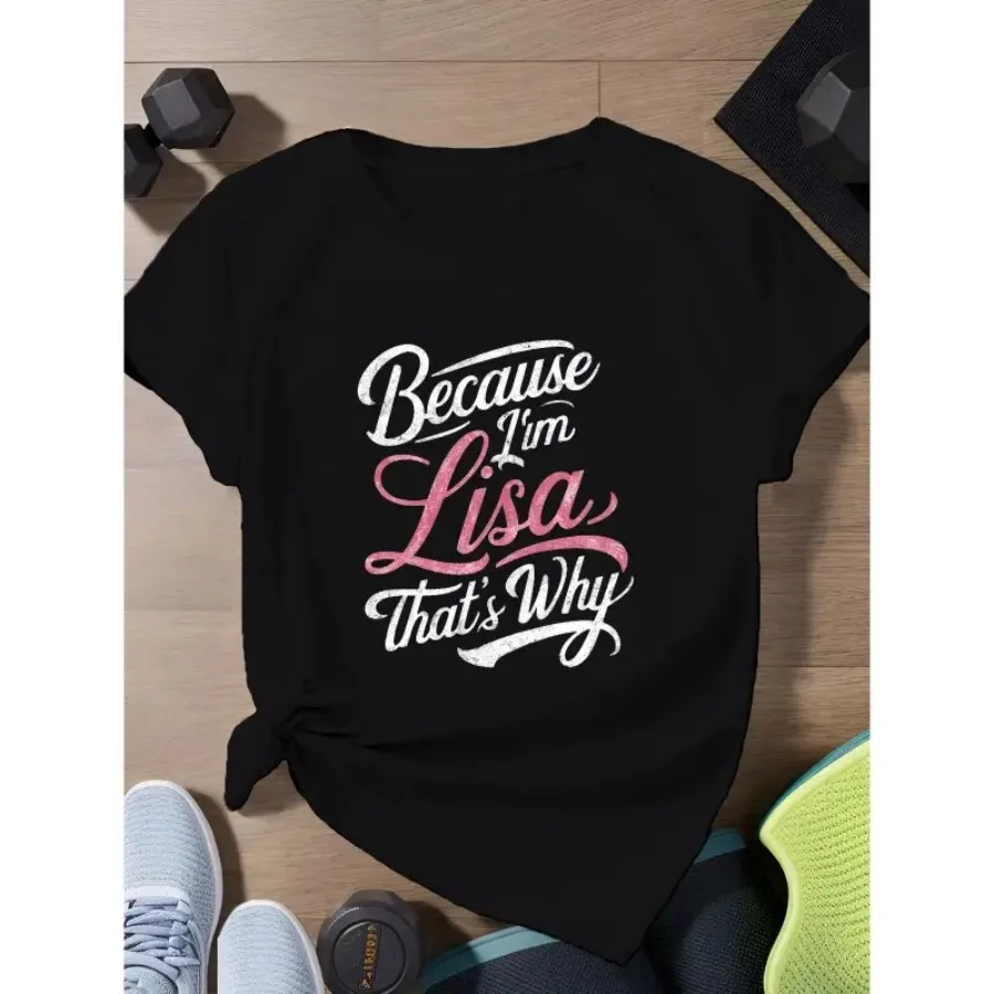 Lisa Confidence Women's Plus Size Sports Short Sleeve T-Shirt
Lisa Confidence Women's Plus Size Sports Short Sleeve T-Shirt