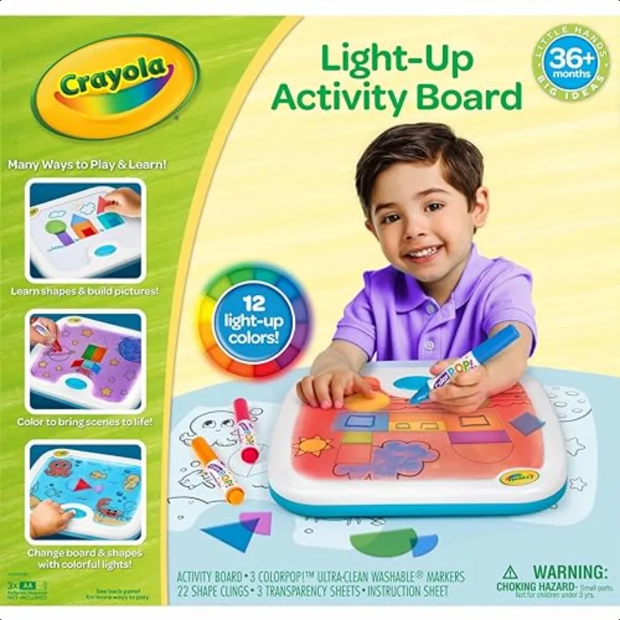 Crayola Light Up Activity Board Sensory Toy for Toddlers Light Box Light Up Coloring Board Educational Toy Gift for Toddlers Ag 
Crayola Light Up Activity Board Sensory Toy for Toddlers Light Box Light Up Coloring Board Educational Toy Gift for Toddlers Ag
