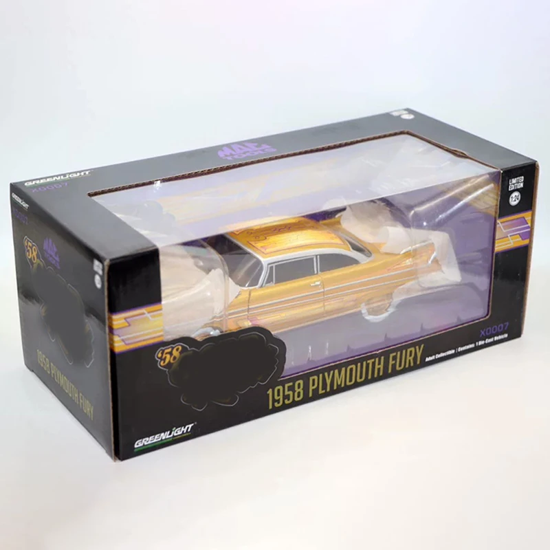 Green Light 1:24 1958 Plymouth Fury Alloy Simulation Car Model Static Collection Decorated Holiday Toys Souvenir Gift
Green Light 1:24 1958 Plymouth Fury Alloy Simulation Car Model Static Collection Decorated Holiday Toys Souvenir Gift