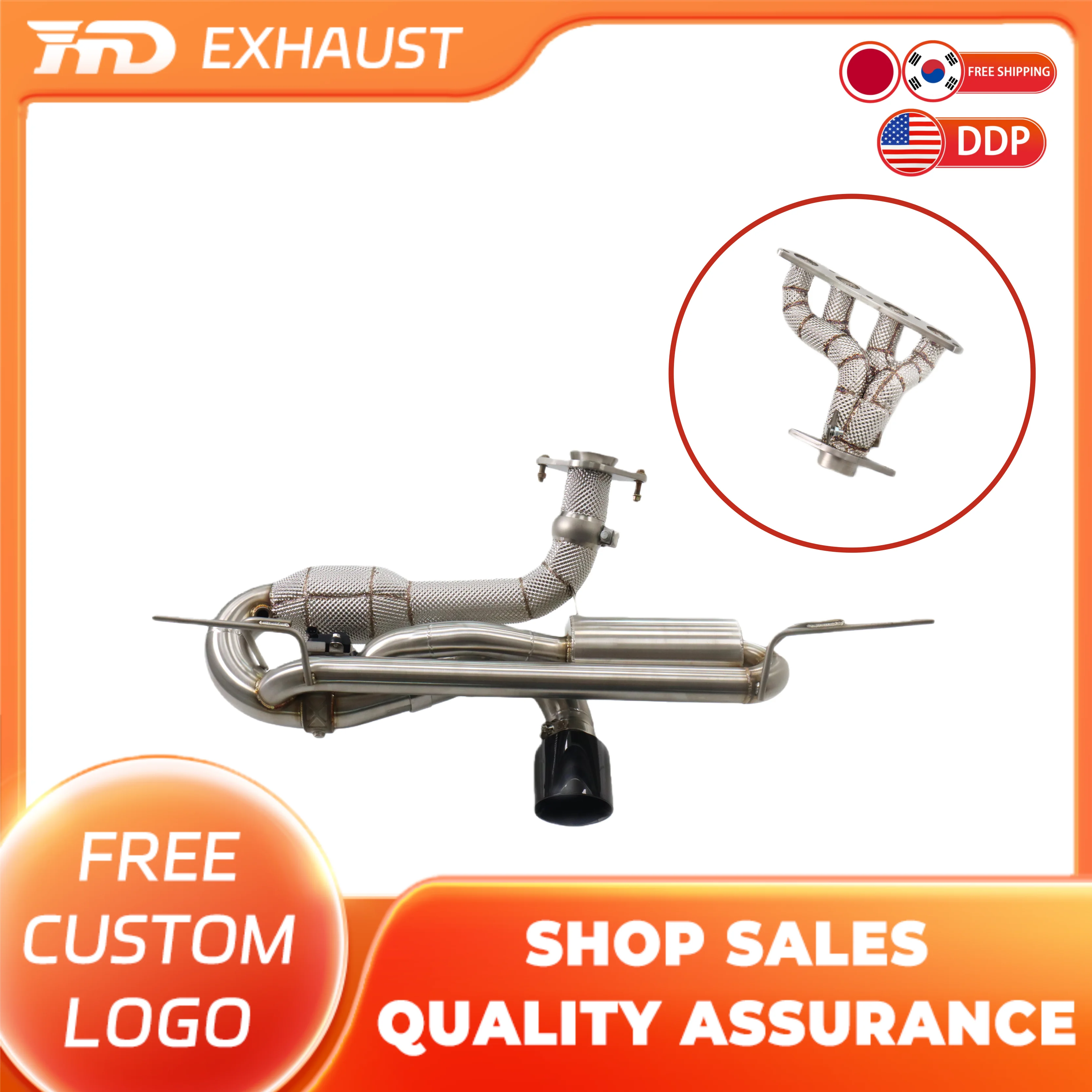 HMD Hot sale Exhaust System Stainless Steel Full Catback Exhaust for Lotus Elise 1.8 With valve Modification Electronic Valve
HMD Hot sale Exhaust System Stainless Steel Full Catback Exhaust for Lotus Elise 1.8 With valve Modification Electronic Valve