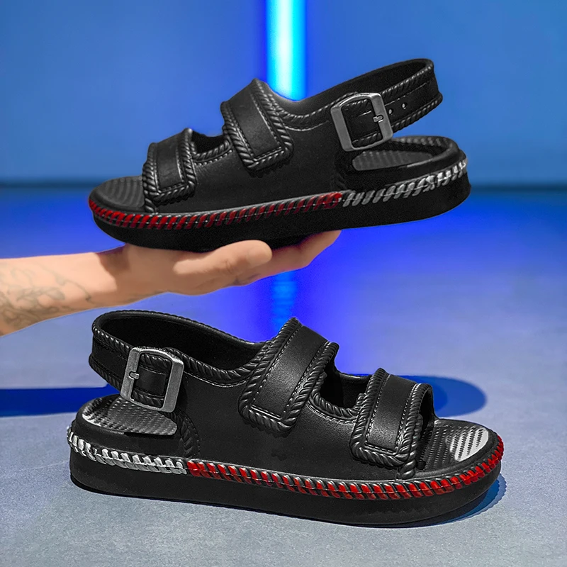 Shoes Men Sandals Slippers Sneaker Leather Men's Sneakers Summer Beach Shoes Sandals For Male Large Size Black Casual Sandals
Shoes Men Sandals Slippers Sneaker Leather Men's Sneakers Summer Beach Shoes Sandals For Male Large Size Black Casual Sandals