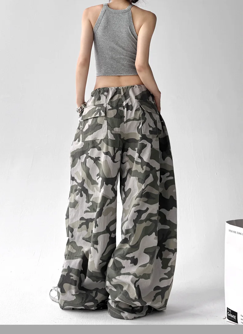 American Retro High Street Casual Overalls Camouflage Loose Wide Leg Pants For Women Y2k Hip-hop Cargo Grunge Baggy Trousers
American Retro High Street Casual Overalls Camouflage Loose Wide Leg Pants For Women Y2k Hip-hop Cargo Grunge Baggy Trousers
