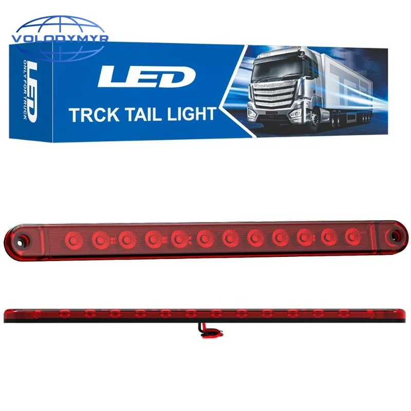 1 Pc 24V LED Car Light Bar 12V Red Third Brake Light Rear Light Signal Side Marker Turn Signal Stop Warning Lamp High Mount
1 Pc 24V LED Car Light Bar 12V Red Third Brake Light Rear Light Signal Side Marker Turn Signal Stop Warning Lamp High Mount