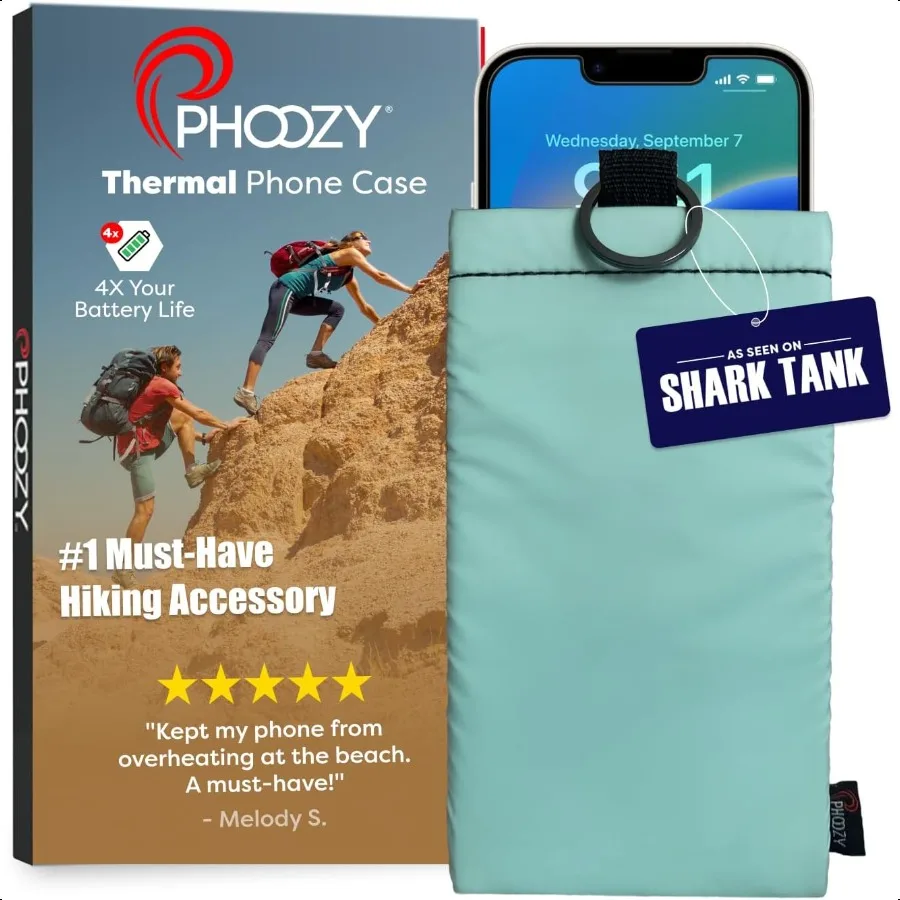 PHOOZY Thermal Phone Case Apollo II Series : Cell Phone Pouch with AGION Lining Prevents Overheating Extends Battery Life Provi
PHOOZY Thermal Phone Case Apollo II Series : Cell Phone Pouch with AGION Lining Prevents Overheating Extends Battery Life Provi