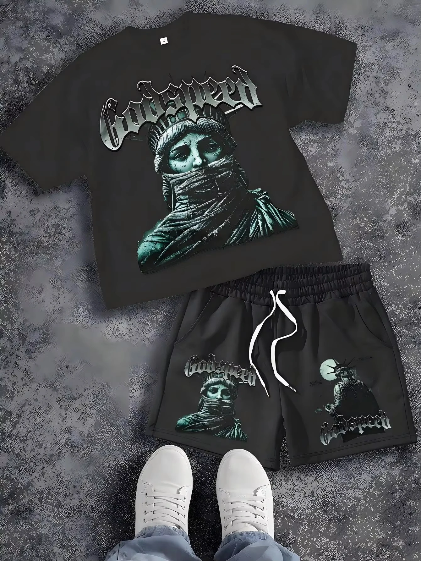 2026 Summer New Men's Short-Sleeved Set with 3D Patterned Print for Street Casual Fashion Comfortable and Breathable Summer
2026 Summer New Men's Short-Sleeved Set with 3D Patterned Print for Street Casual Fashion Comfortable and Breathable Summer