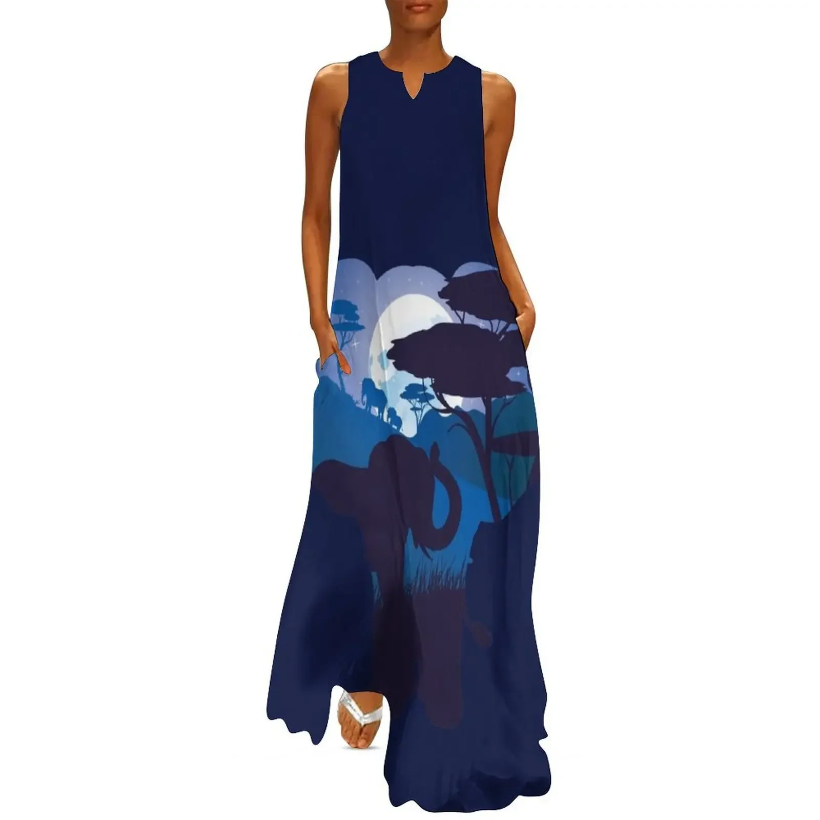 African Night with Elephant 6 Long Dress women evening dress women's summer jumpsuit Clothing sexy dress for women
African Night with Elephant 6 Long Dress women evening dress women's summer jumpsuit Clothing sexy dress for women