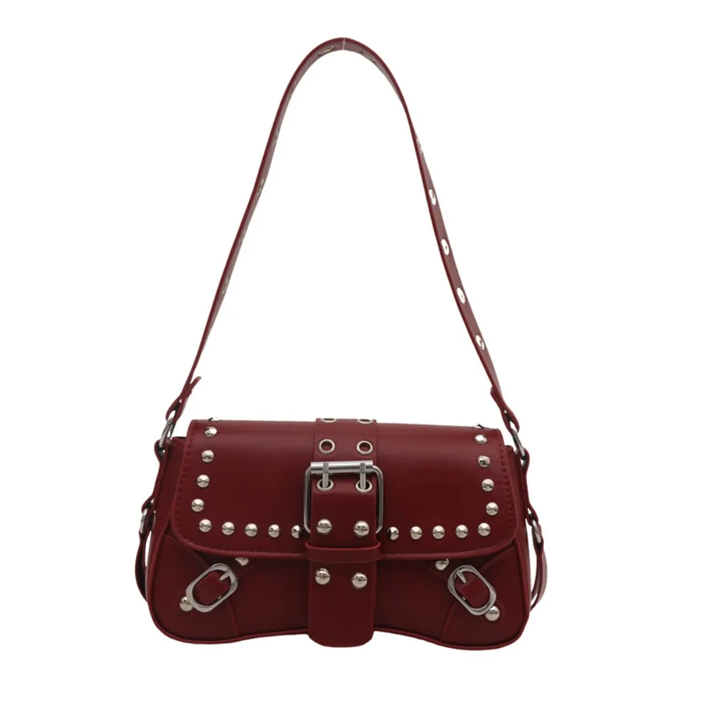 Fashion Punk Style Y2K Armpit Bag American Style Large Capacity Underarm Bag Sweet Cool Handbag Rivet Shoulder Bag Spicy Girls
Fashion Punk Style Y2K Armpit Bag American Style Large Capacity Underarm Bag Sweet Cool Handbag Rivet Shoulder Bag Spicy Girls