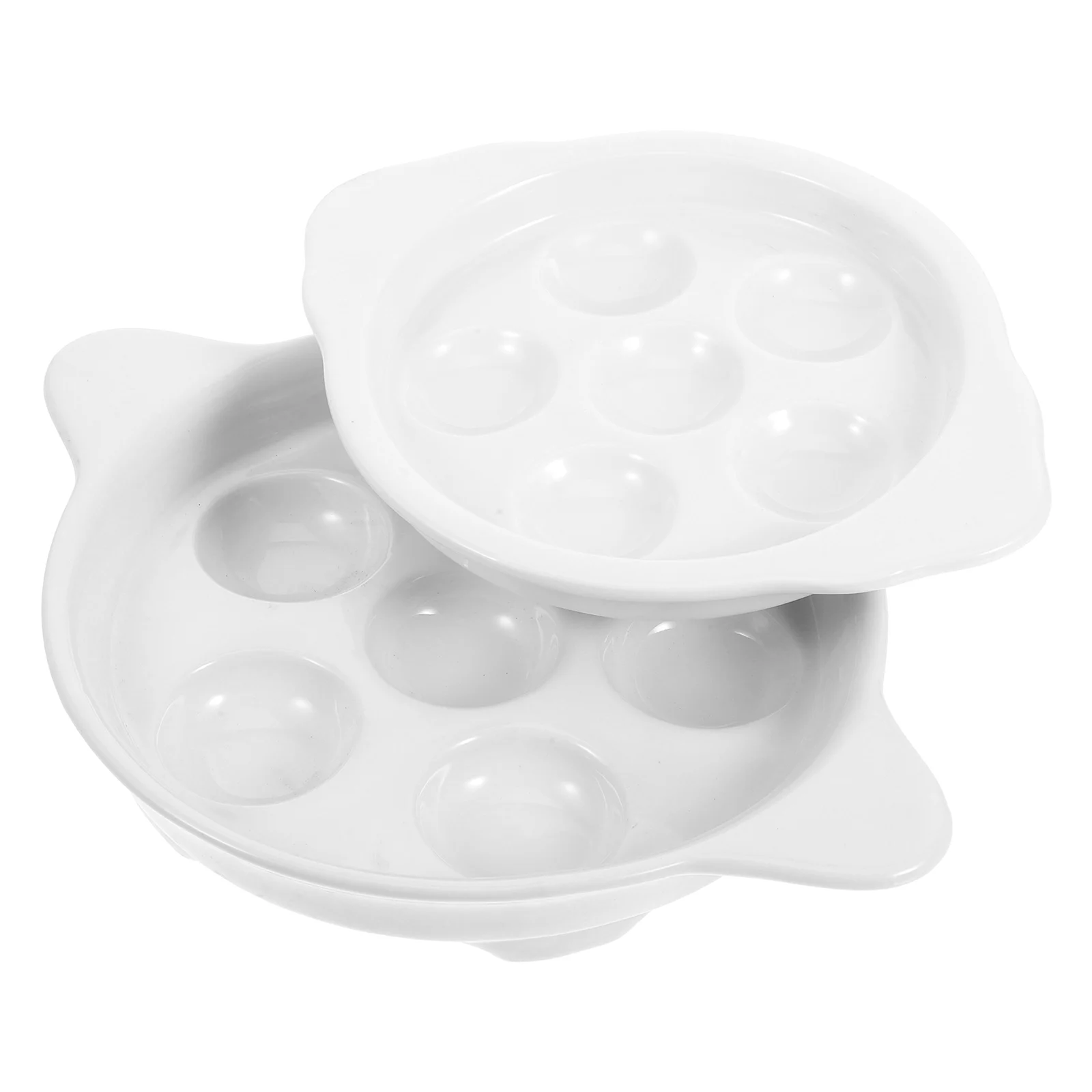 2Pcs Ceramic Snail Dish 6 Holes Handles Footed Base Seafood Baking Plate Escargot Baking Tray Snail Serve Plate for Kitchen
2Pcs Ceramic Snail Dish 6 Holes Handles Footed Base Seafood Baking Plate Escargot Baking Tray Snail Serve Plate for Kitchen