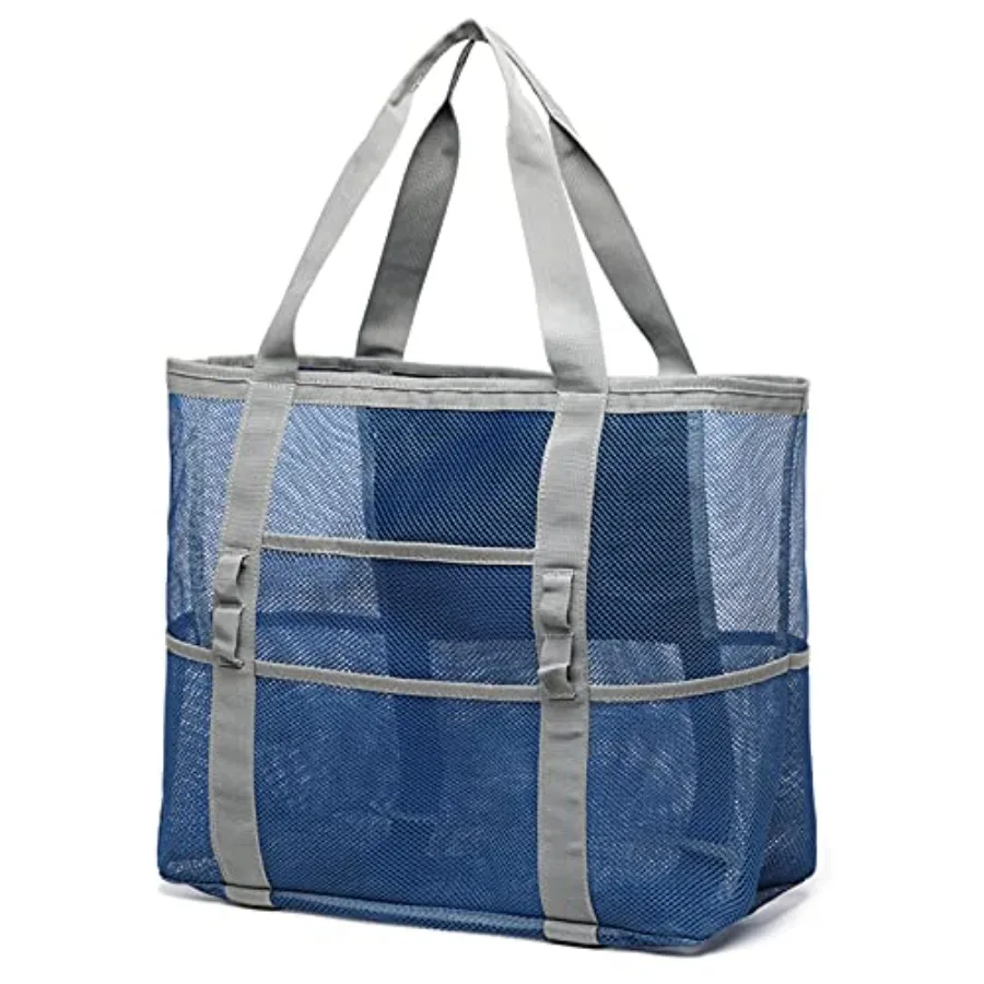 F-color Mesh Beach Bag Family - Large Tote Bag 9 Pockets for Swim Pool Toys Cruise Beach Vacation Essentials
F-color Mesh Beach Bag Family - Large Tote Bag 9 Pockets for Swim Pool Toys Cruise Beach Vacation Essentials