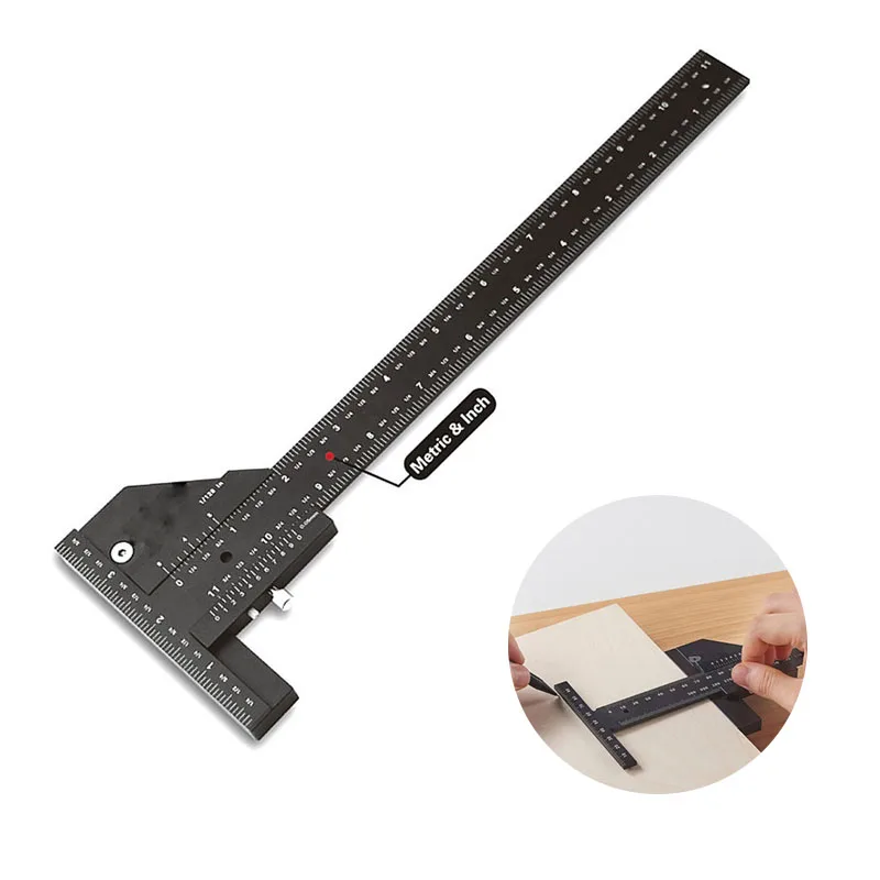 Multi Woodworking Sliding Gauge Aluminum Alloy Scribe Ruler Depth Gauge T-Square Scribing Measuring Tools Marking Gauge T Ruler
Multi Woodworking Sliding Gauge Aluminum Alloy Scribe Ruler Depth Gauge T-Square Scribing Measuring Tools Marking Gauge T Ruler