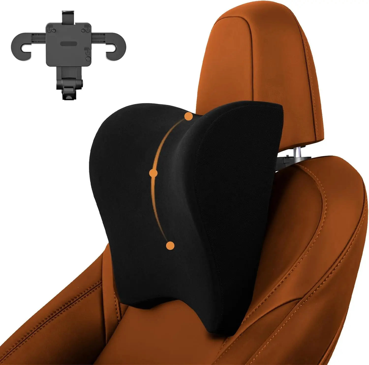 Car Headrest Pillow Memory Foam Car Neck Pillow,Support Cervical vertebrae and Head,Soft Velvet,Adjustable Height and Distance
Car Headrest Pillow Memory Foam Car Neck Pillow,Support Cervical vertebrae and Head,Soft Velvet,Adjustable Height and Distance