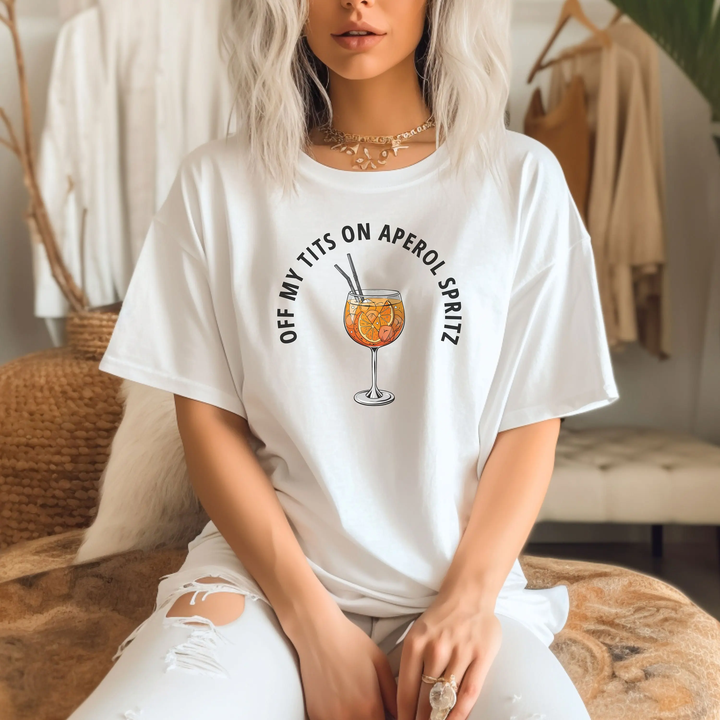 Футболка Off My Tits On Aperol Spritz, забавная футболка с рисунком для коктейлей, женская летняя хлопковая футболка для коктейлей, мебель, дорожный топ
Футболка Off My Tits On Aperol Spritz, забавная футболка с рисунком для коктейлей, женская летняя хлопковая футболка для коктейлей, мебель, дорожный топ