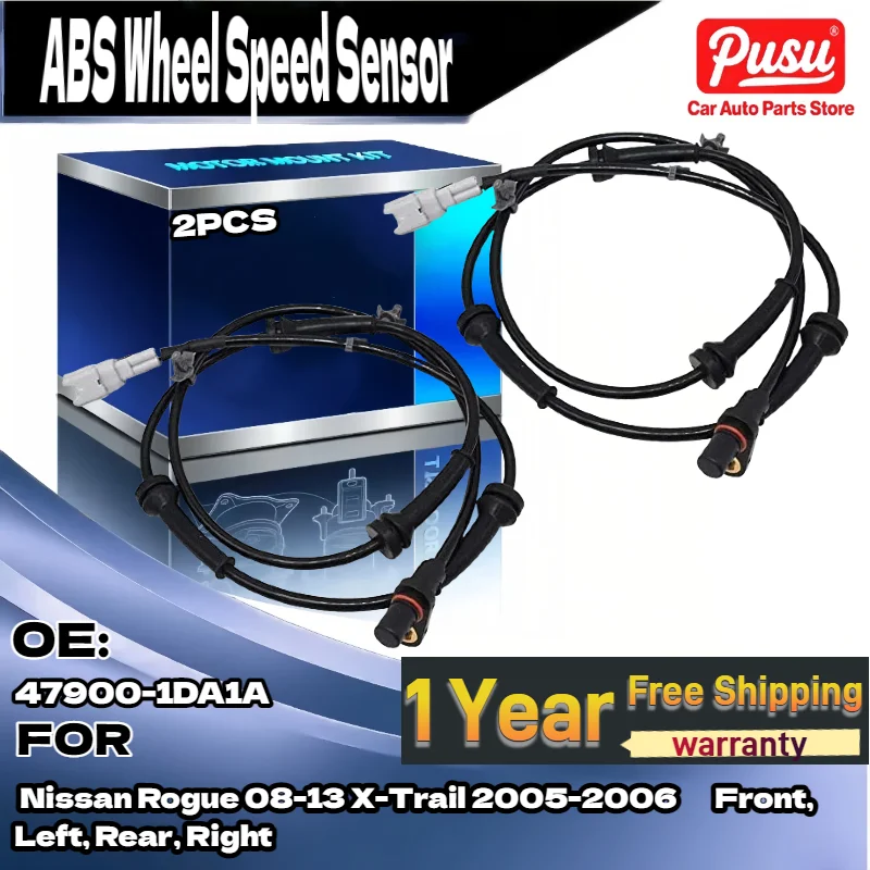 For 2pcs Front or Rear ABS Speed Sensor for Nissan Rogue 2008-2013 X-Trail 2005 2006 47900-1DA1A
For 2pcs Front or Rear ABS Speed Sensor for Nissan Rogue 2008-2013 X-Trail 2005 2006 47900-1DA1A