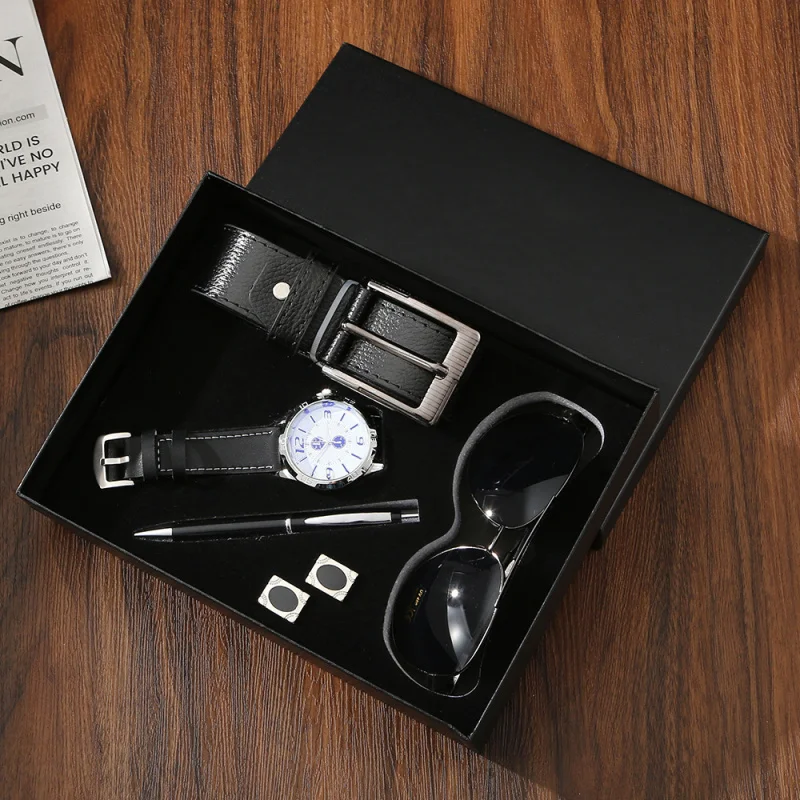 Watch set business Father's Day, watch, sunglasses, belt, pen dad or boyfriend
Watch set business Father's Day, watch, sunglasses, belt, pen dad or boyfriend