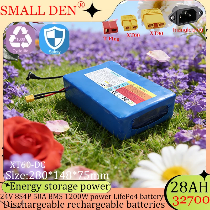 НОВЫЙ Аккумуляторный блок LiFePO4 24В 28Ач 8S4P 32700 с BMS 50А для скутера, инвалидной коляски, газонокосилки, солнечной батареи + зарядное устройство 29.2В 5А
НОВЫЙ Аккумуляторный блок LiFePO4 24В 28Ач 8S4P 32700 с BMS 50А для скутера, инвалидной коляски, газонокосилки, солнечной батареи + зарядное устройство 29.2В 5А
