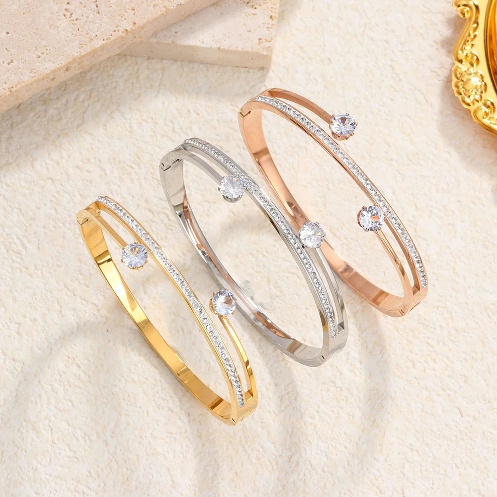 New Winding Rhinestone Elastic Chain Gold Silver Color Stainless Steel Bangles Bracelets for Women Fashion Accessories
New Winding Rhinestone Elastic Chain Gold Silver Color Stainless Steel Bangles Bracelets for Women Fashion Accessories