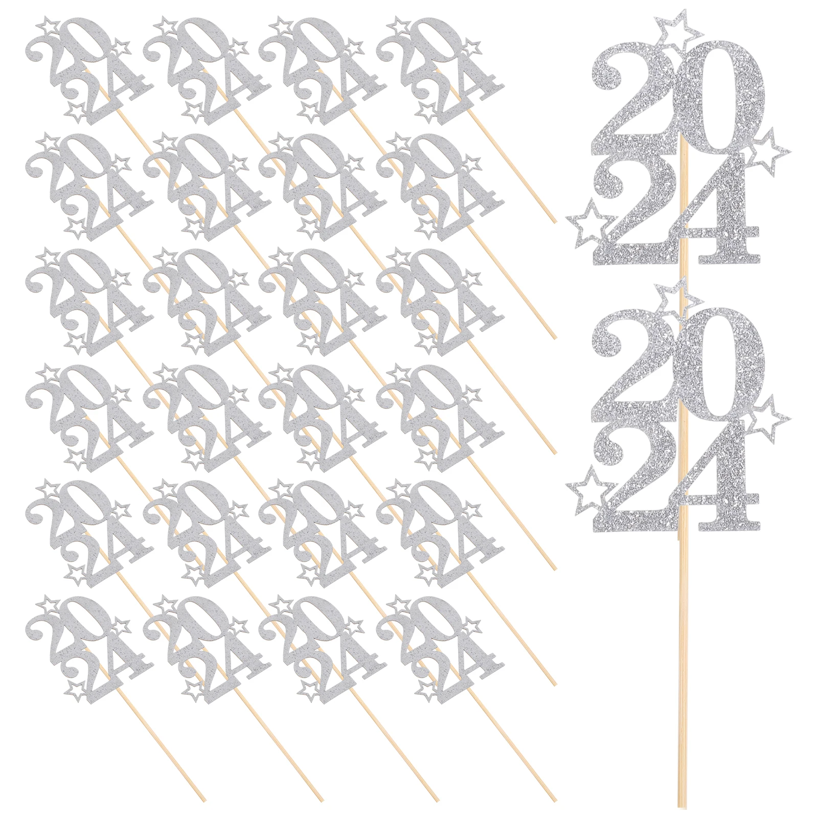 30 Pcs 2024 Cake Decorations Black Picks New Year Party Cupcake Toppers Fruit Mousse Dessert Photo Props Practical nament Insert
30 Pcs 2024 Cake Decorations Black Picks New Year Party Cupcake Toppers Fruit Mousse Dessert Photo Props Practical nament Insert