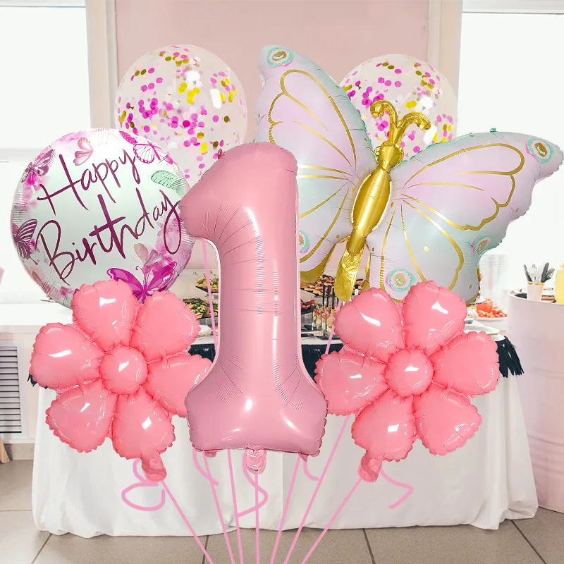 Pink Numbers Butterfly Balloon Set Decorate Children's Birthday Party Carnival Setup Wedding Baby Shower Valentine's Day Decors
Pink Numbers Butterfly Balloon Set Decorate Children's Birthday Party Carnival Setup Wedding Baby Shower Valentine's Day Decors