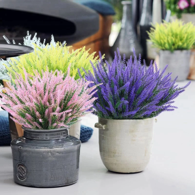 12/16pcs Artificial Flowers Flocked Plastic Lavender Bundle Fake Plants Wedding Bridle Bouquet Indoor Outdoor Home Office Table
12/16pcs Artificial Flowers Flocked Plastic Lavender Bundle Fake Plants Wedding Bridle Bouquet Indoor Outdoor Home Office Table