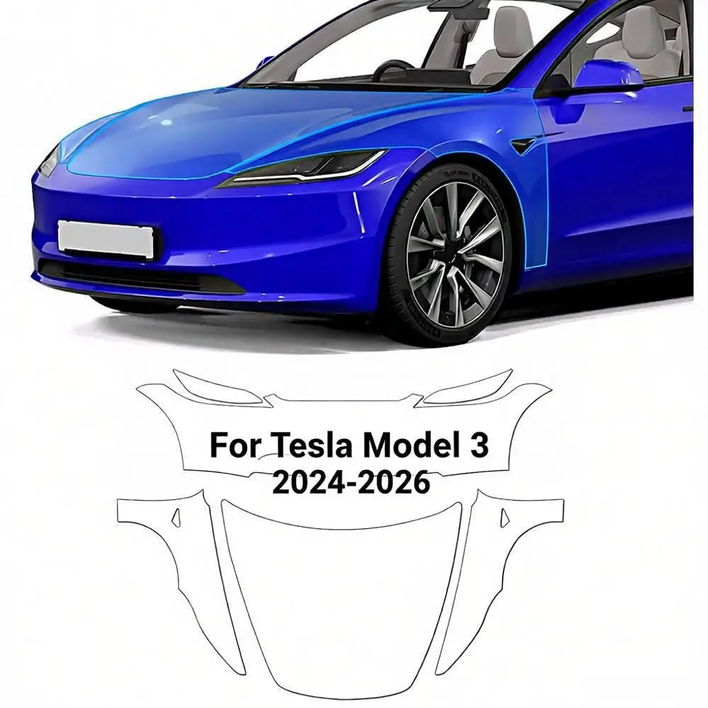 8.5Mil Pre-cut PPF For Tesla Model 3 2024-2026 TPU Matte And Clear Paint Protection Film Scratch-Resistant Exterior Accessories
8.5Mil Pre-cut PPF For Tesla Model 3 2024-2026 TPU Matte And Clear Paint Protection Film Scratch-Resistant Exterior Accessories