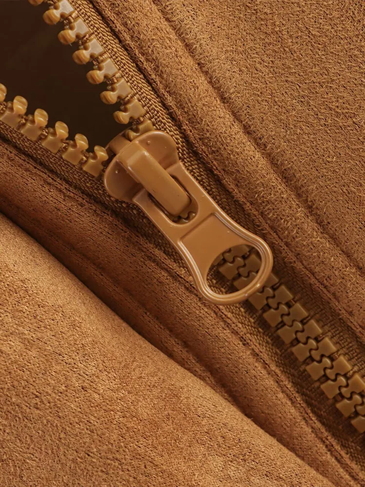 Осенние модные куртки-пилоты для женщин, винтажные пальто с отложным воротником на молнии, ветровка, прямые свободные топы, шикарная новая верхняя одежда 
Осенние модные куртки-пилоты для женщин, винтажные пальто с отложным воротником на молнии, ветровка, прямые свободные топы, шикарная новая верхняя одежда