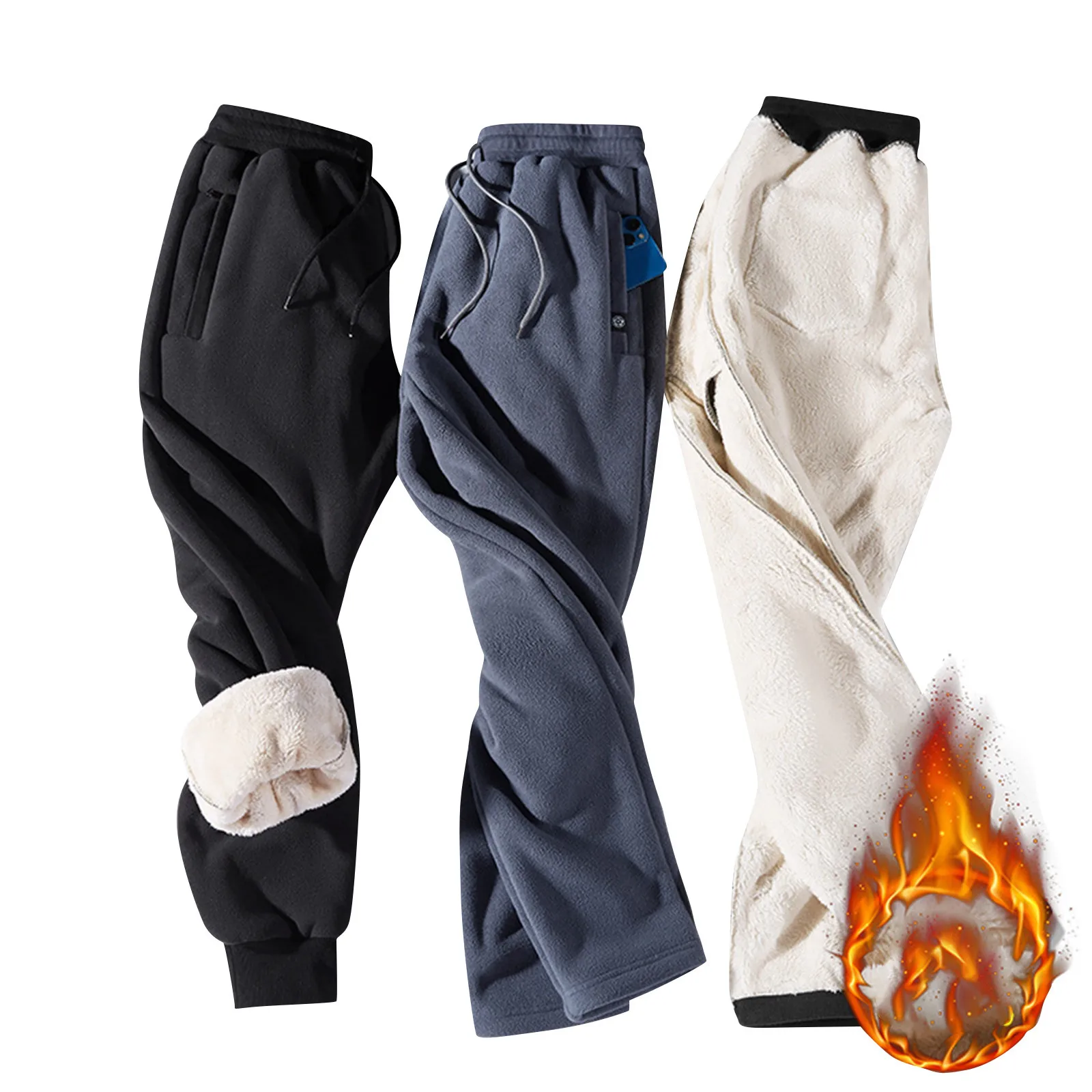 Winter Warm Sweatpants Men'S Fleece Lining Thickened Warm Straight Loose Sweatpants Thickened Cotton Pants Pajamas Casual Pants
Winter Warm Sweatpants Men'S Fleece Lining Thickened Warm Straight Loose Sweatpants Thickened Cotton Pants Pajamas Casual Pants