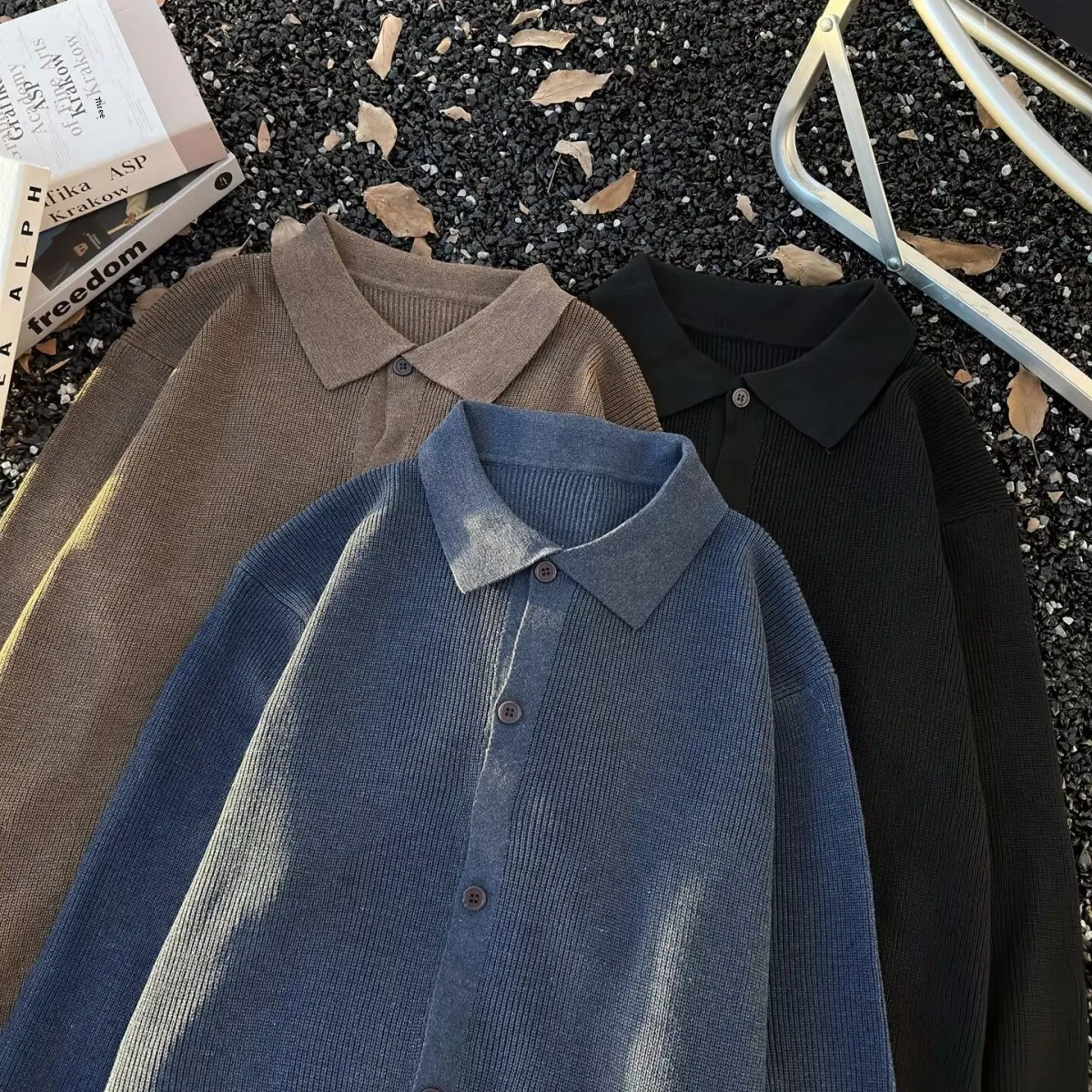 Winter New 2025 Men's Casual Long Sve Ne Knitted Cardigan Wool Base irt Leisure Flip Collar Sweater Jaet Polyes...
Winter New 2025 Men's Casual Long Sve Ne Knitted Cardigan Wool Base irt Leisure Flip Collar Sweater Jaet Polyes...