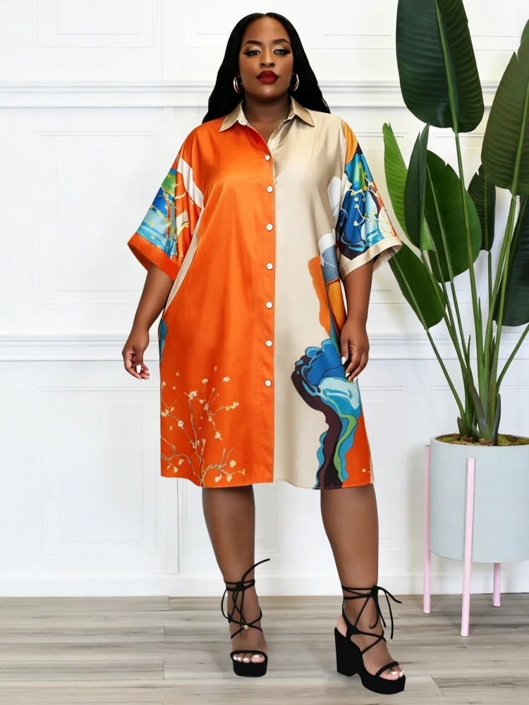 African Dresses For Women Summer Autumn Africa Clothing 3/4 Sleeve Sexy V-Neck Slim Shirt Blouse Dress Office Lady Party
African Dresses For Women Summer Autumn Africa Clothing 3/4 Sleeve Sexy V-Neck Slim Shirt Blouse Dress Office Lady Party