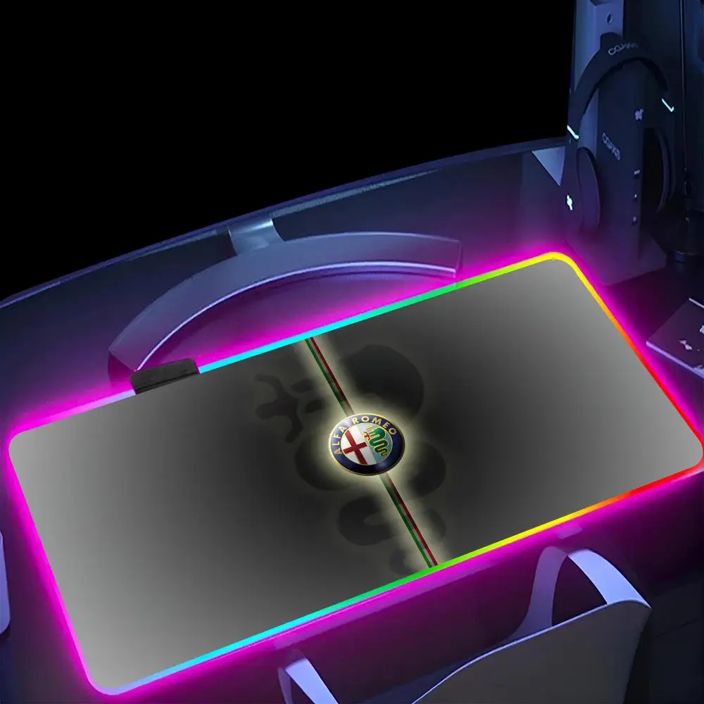 A-Alfa R-RomeoES Mouse Pad RGB Pc Mouse Pad Mousepad LED Glowing Mouse Mats Rubber Gaming desk decor Computer Mausepad
A-Alfa R-RomeoES Mouse Pad RGB Pc Mouse Pad Mousepad LED Glowing Mouse Mats Rubber Gaming desk decor Computer Mausepad