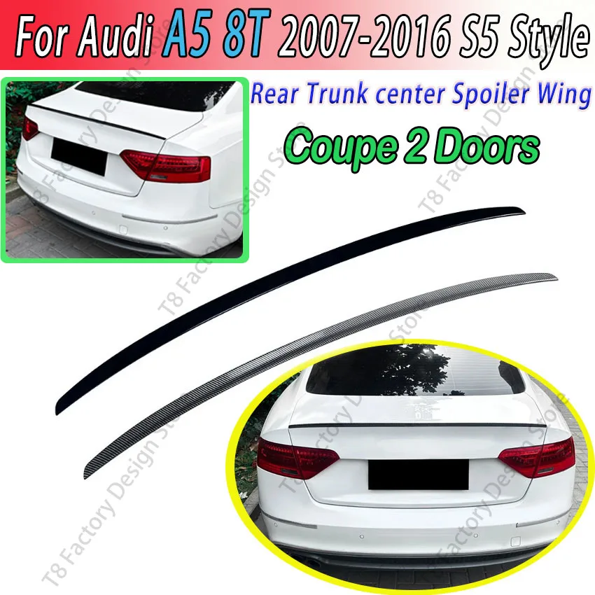 For Audi A5 8T Coupe 2 Doors 2007-2016 S5 Style Rear Trunk Spoiler Wing Lip Refit Shark Fin Boot Body Kits Tuning Sticker Trim
For Audi A5 8T Coupe 2 Doors 2007-2016 S5 Style Rear Trunk Spoiler Wing Lip Refit Shark Fin Boot Body Kits Tuning Sticker Trim