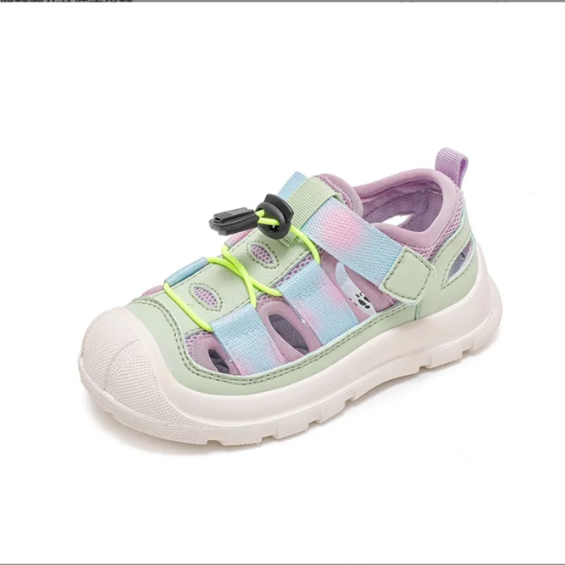 Boys' summer sandals with hollow toe outdoor girls' sports and leisure beach shoes baby soft soled walking shoes Black 25-37
Boys' summer sandals with hollow toe outdoor girls' sports and leisure beach shoes baby soft soled walking shoes Black 25-37