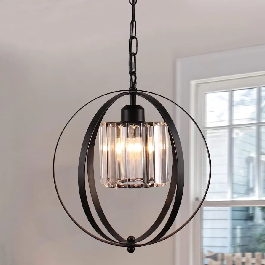 Farmhouse Chandelier Crystal Pendant Light Adjustable Hanging Light Fixtures Orb Globe Chandeliers for Kitchen Island Dining Roo
Farmhouse Chandelier Crystal Pendant Light Adjustable Hanging Light Fixtures Orb Globe Chandeliers for Kitchen Island Dining Roo