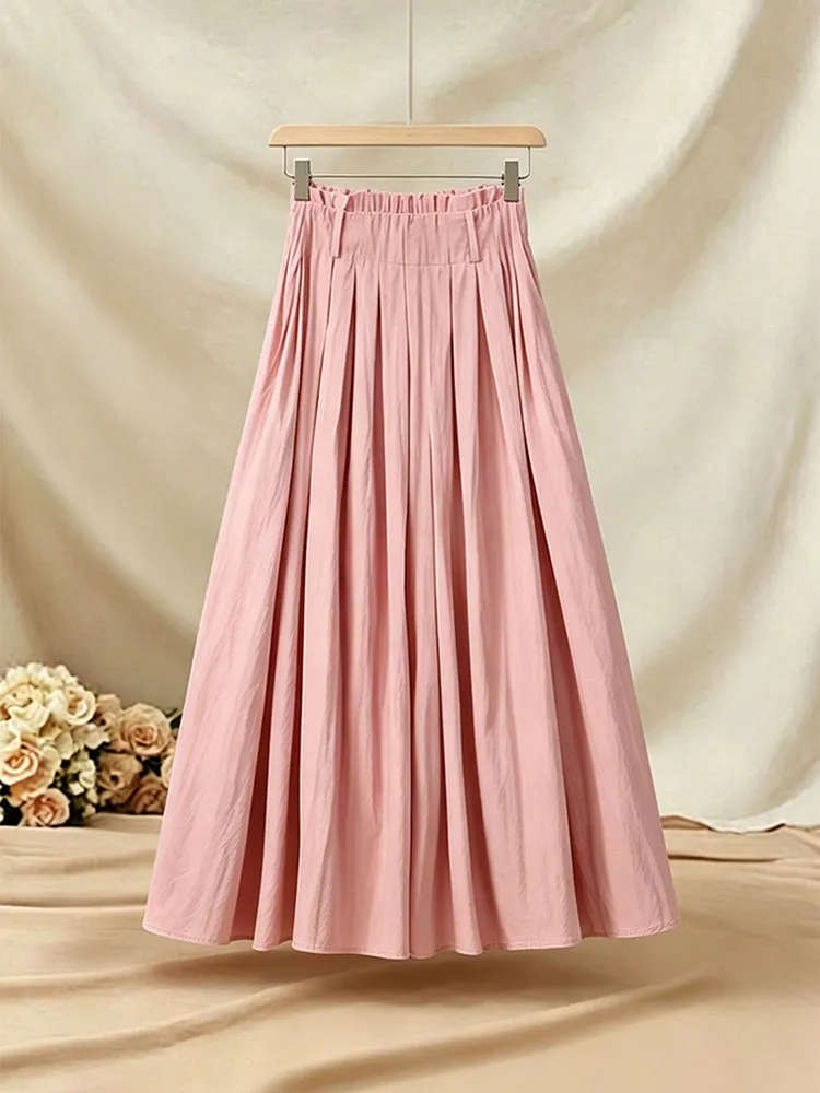 Sweet Pink Summer Loose Long High Waist A-Line Skirt Women's Fashion Ensemble High Waist Long Skirt Female Loose Fit
Sweet Pink Summer Loose Long High Waist A-Line Skirt Women's Fashion Ensemble High Waist Long Skirt Female Loose Fit