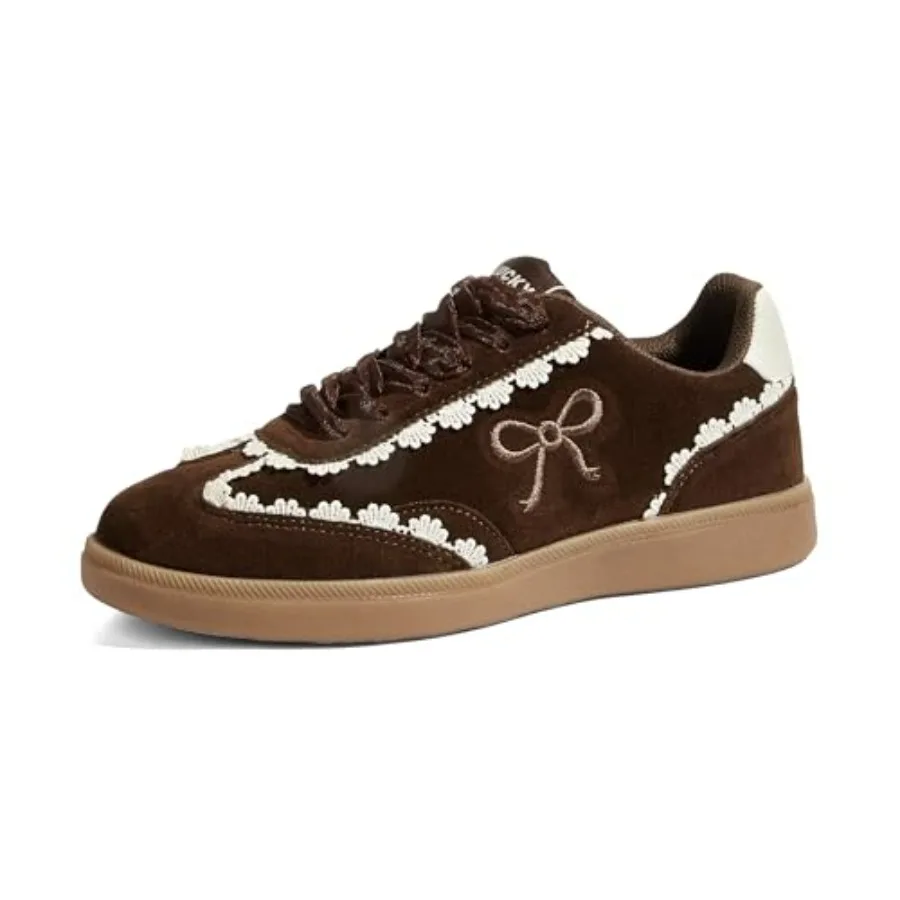 LUCKY STEP Women's Lace Detail Casual Sneakers Organza Ribbon Lace-Up Fashion Vintage Gum Sole Trendy Cute Shoes
LUCKY STEP Women's Lace Detail Casual Sneakers Organza Ribbon Lace-Up Fashion Vintage Gum Sole Trendy Cute Shoes